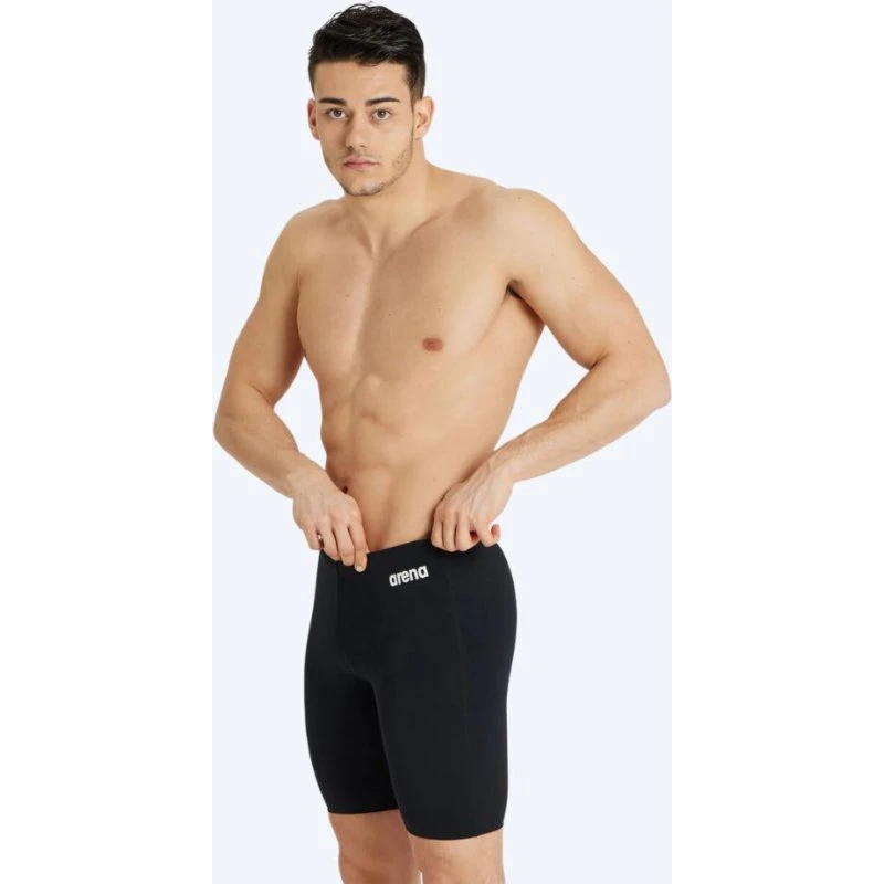 Arena heren zwemjammer Team Swim Solid - Zwart