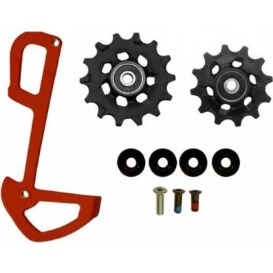 SRAM X01 Eagle Binnenkooi met Loopwielset Rood