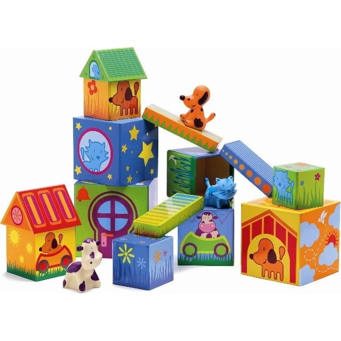 Djeco Cubanimo Stapelblokken +18 maanden