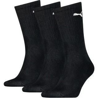 Puma Unisex Light Crew Sokken Zwart - 3-pack