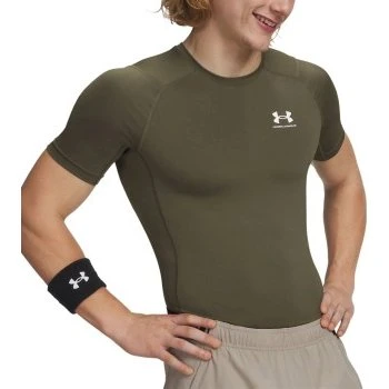 Under Armour HeatGear SS Compression Shirt Militair Groen XXL
