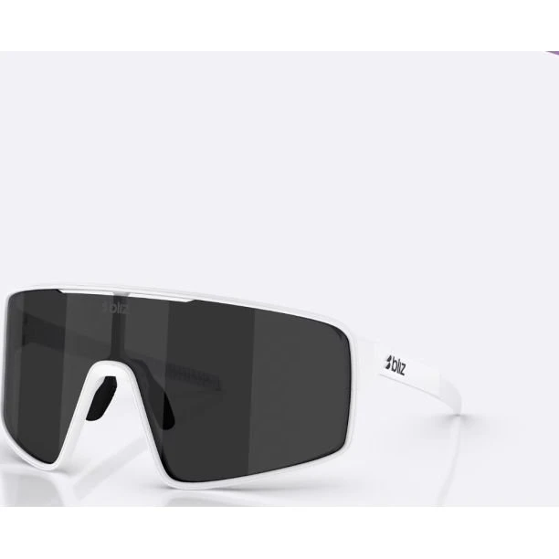 Bliz P001 XL Matte White Zonnebril met Smoke Lens