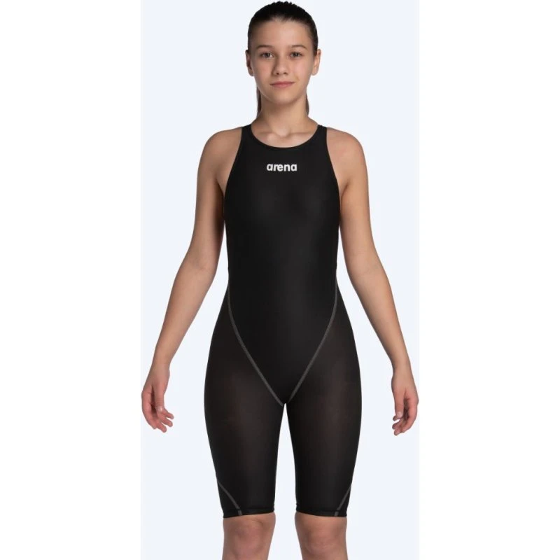 Arena Powerskin ST Next Open Back Meisjes Wedstrijdbadpak - Zwart