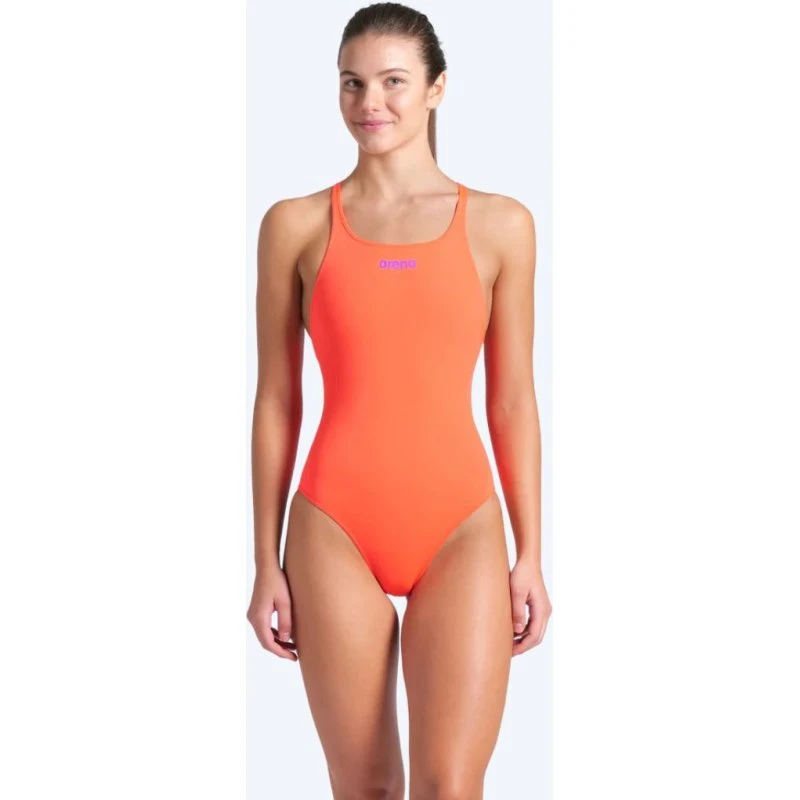 Arena Solid Swim Pro Dames Badpak - Oranje