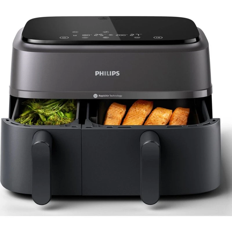 Philips NA350/00 Airfryer 3000-serie - Dubbele mand - Zwart
