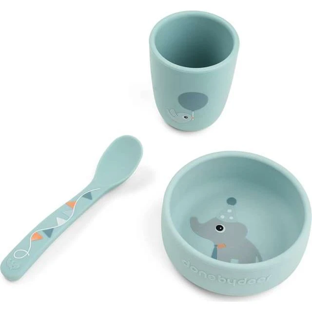 Done by Deer Stick&Stay First Meal Set Celebration - Blauw