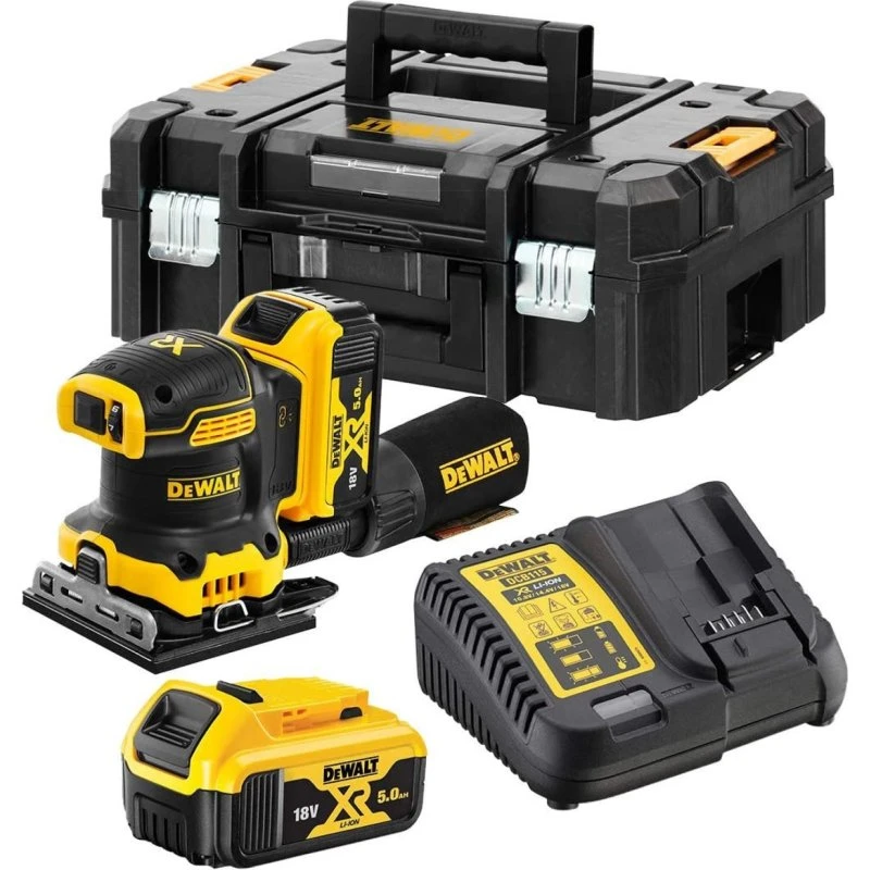 DeWALT DCW200P2 18V Accu Vlakschuurmachine 5.0 Ah +TSTAK