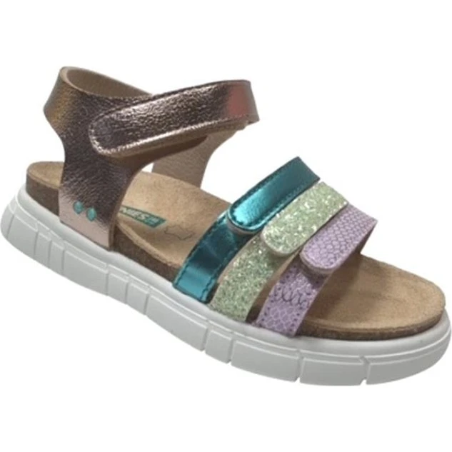 BunniesJR Sandalen Panterprint Bruin Imitatieleer
