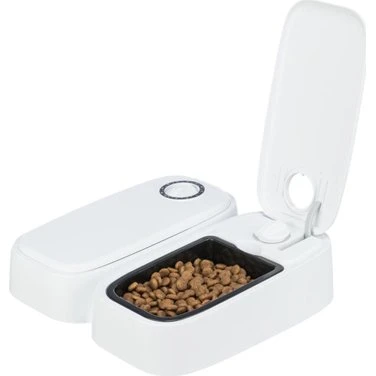 Trixie TX2 Automatische Voerdispenser 2x300 ml Wit/Zwart