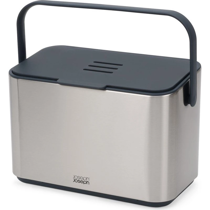 Joseph Joseph Collect 4L Composter Grijs Roestvrij Staal