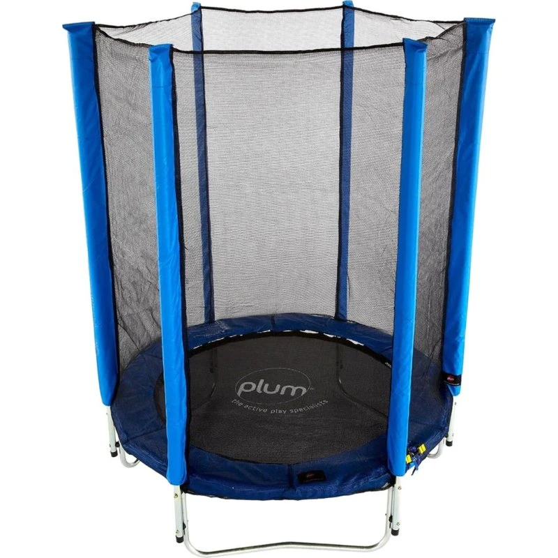 Plum Junior Trampoline 48x56 cm met Veiligheidsnet Blauw