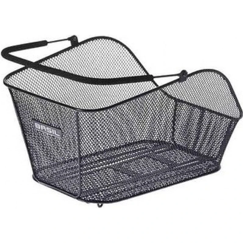 Basil Icon M Fietsmand Achterop Aluminium Zwart 46x34x25 cm