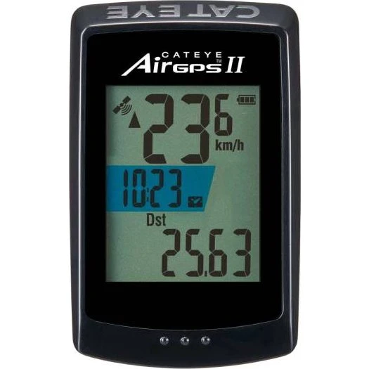 CatEye AirGPS II Fietscomputer met GPS - Zwart
