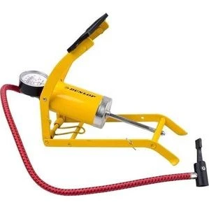 Dunlop Voetpomp Geel met Drukmeter 8 bar