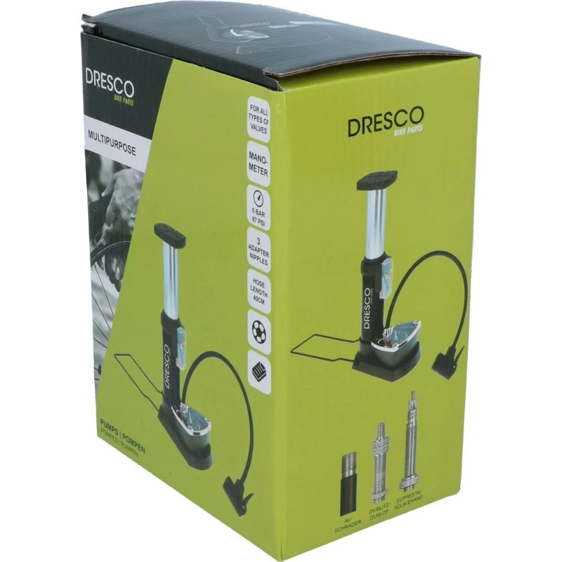 Dresco Voetpomp met Pompslang 6 BAR