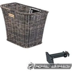 Basil Fietsmand Bremen Rattan Look Nature Bruin 27x35x29 cm