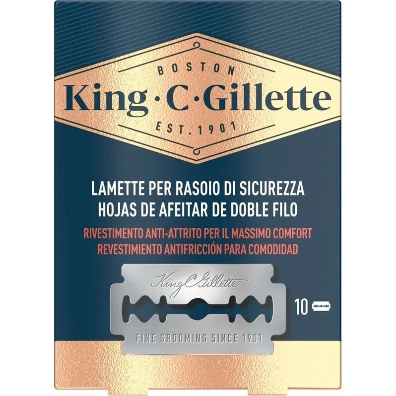 Gillette King C. Double Edge Veiligheidsscheermesjes x10