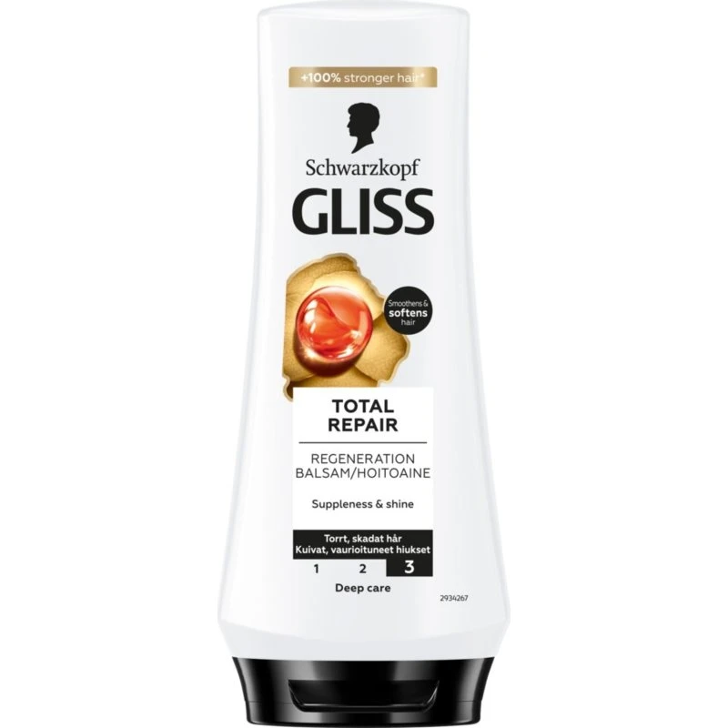 Gliss Total Repair Conditioner 6 x 200 ml - Voordeelverpakking