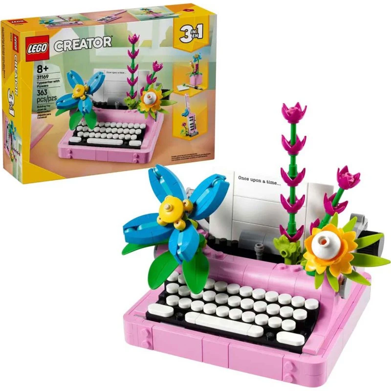 LEGO Creator 31169 Typemachine met Bloemen 3in1
