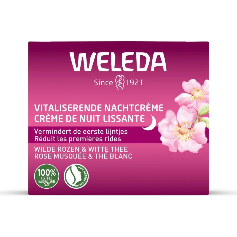 Weleda Wilde Rozen & Witte Thee Nachtcrème 40 ml