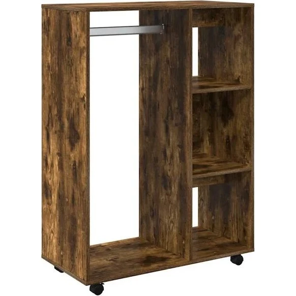 vidaXL Kledingkast 80x40x110 cm Gerookt Eikenkleurig