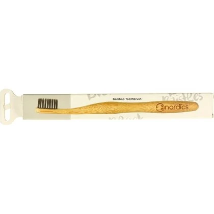 Nordics Oral Care Tandenborstel Bamboe Houtskool 1 stuk