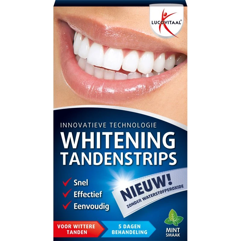 Lucovitaal Whitening Tandenstrips Mint (5 set)