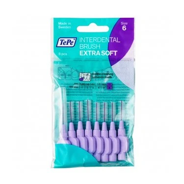TePe Interdentale Ragers Extra Soft 1.1 mm Lichtlila - 8 stuks