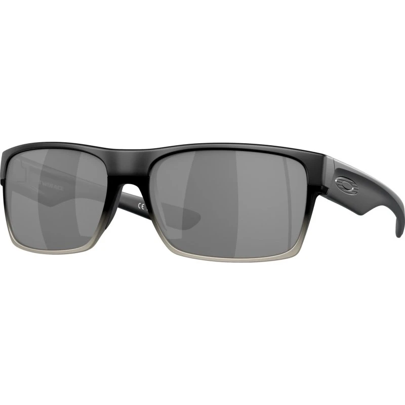 Oakley Two Face Machinist Matte Black/Chrome Iridium Zonnebril