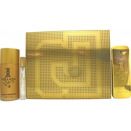 Paco Rabanne 1 Million Geschenkset 100ml EDT + 150ml Deodorant + 10ml