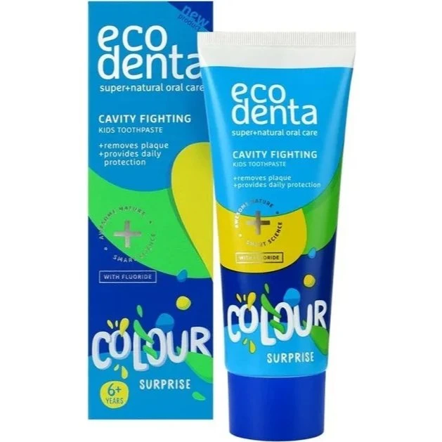 Ecodenta Colour Paste Cavity Fighting Tandpasta Kind 75ml