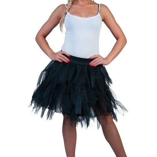Gigi Tule Rok Zwarte Petticoat S-L