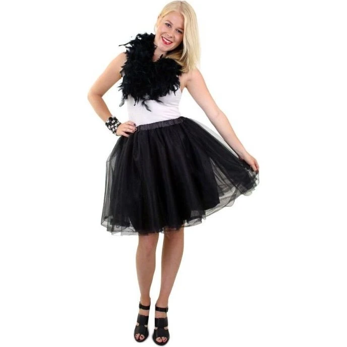 Tule Rok Zwart Deluxe - One Size S-L