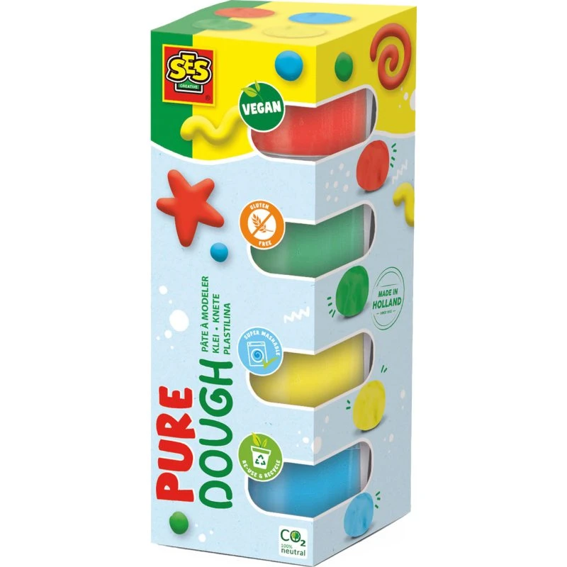 SES Creative Boetseerklei Pure, 4 x 90 gr