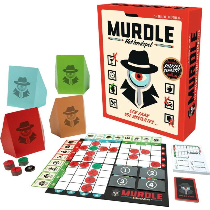Murdle Bordspel – Detectieve puzzel voor 2 tot 4 spelers