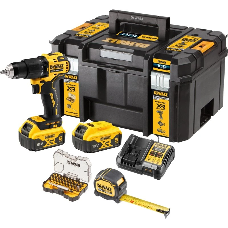 DeWalt DCZ100P2KT-QW Cordless Hammer Drill