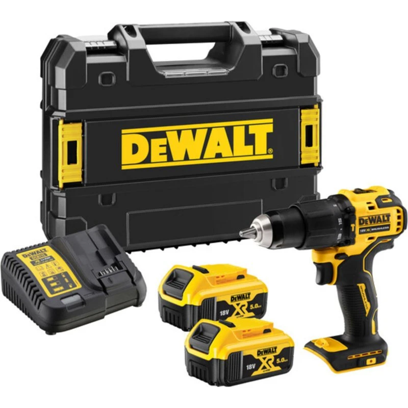 DeWALT DCD709P2T-QW 18V XR Compacte Klopboormachine 2x5,0Ah