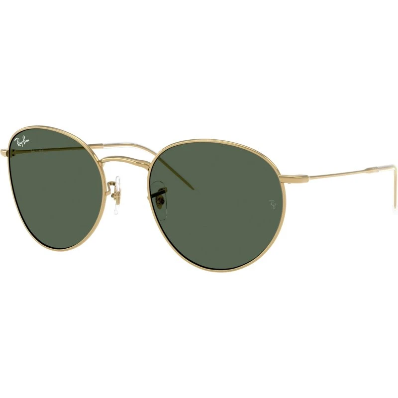 Ray-Ban Round Reverse RBR0103S 001/VR 55/21 Goud/Groen