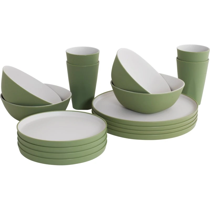 Outwell Gala Diner Servies 16-delig Shadow Green voor 4 personen