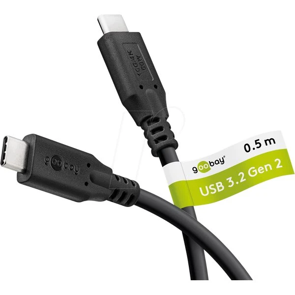 GOOBAY GOOBAY-74204 USB-C 0,5 m, 10 Gbit/s, 60 W, 4K