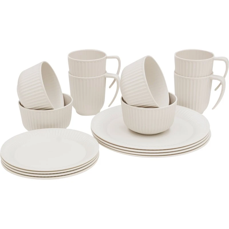 Outwell Delish Servies Sandstone voor 4 Personen