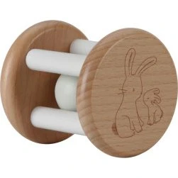 Little Dutch Baby Bunny Rammelaar Roller FSC Beige