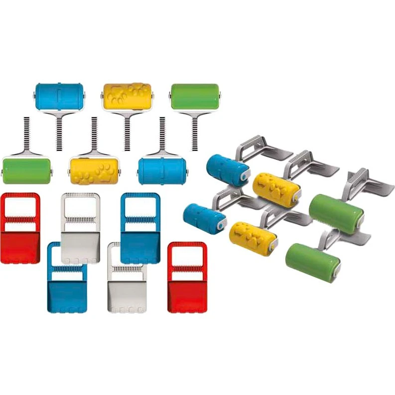 Dantoy Klassieke Zandgereedschapset met patroonrollers en schepklauw