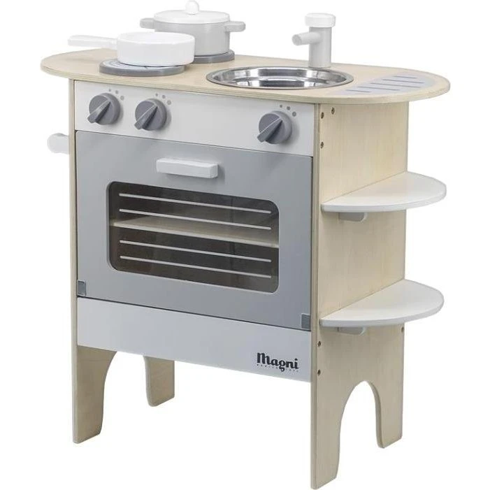 Play Kitchen met oven, kookplaten en wasbak – 57 x 27 x 57 cm
