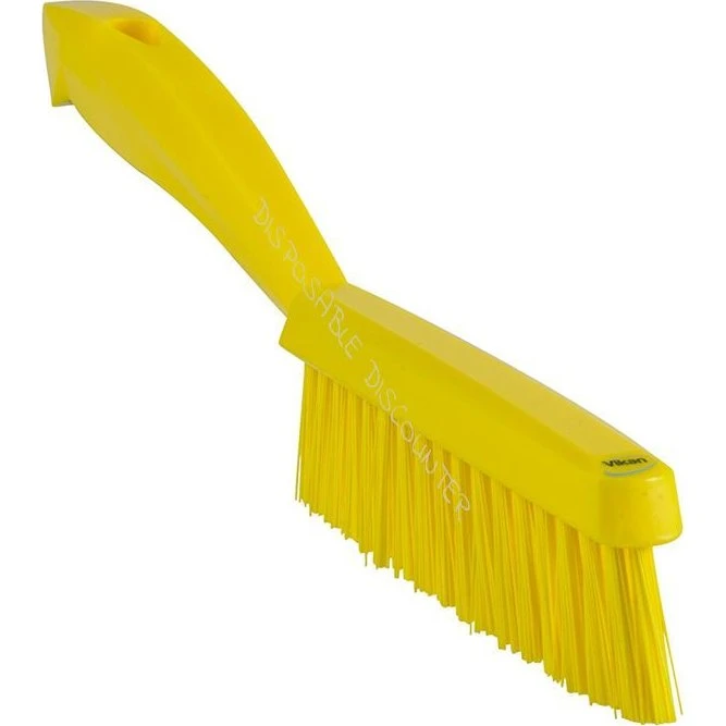 Vikan Smalle Borstel Extra Hard 30 cm Geel