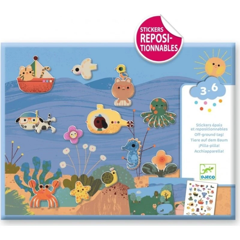 Djeco Herbruikbare Stickers Zomertijd