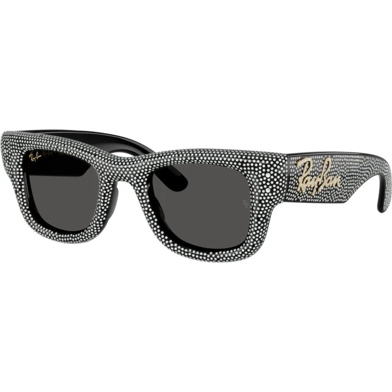 Ray-Ban Wayfarer Puffer Edition RB4940BP 47-23 Zwart met Swarovski