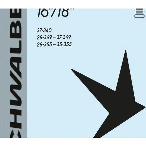 SCHWALBE AV4 Binnenband 28/37-340/355 40 mm Schrader, Zwart