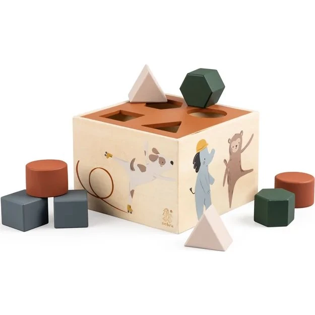 Sebra Builders Teeny Toes Houten Vormenstoof Speelgoed
