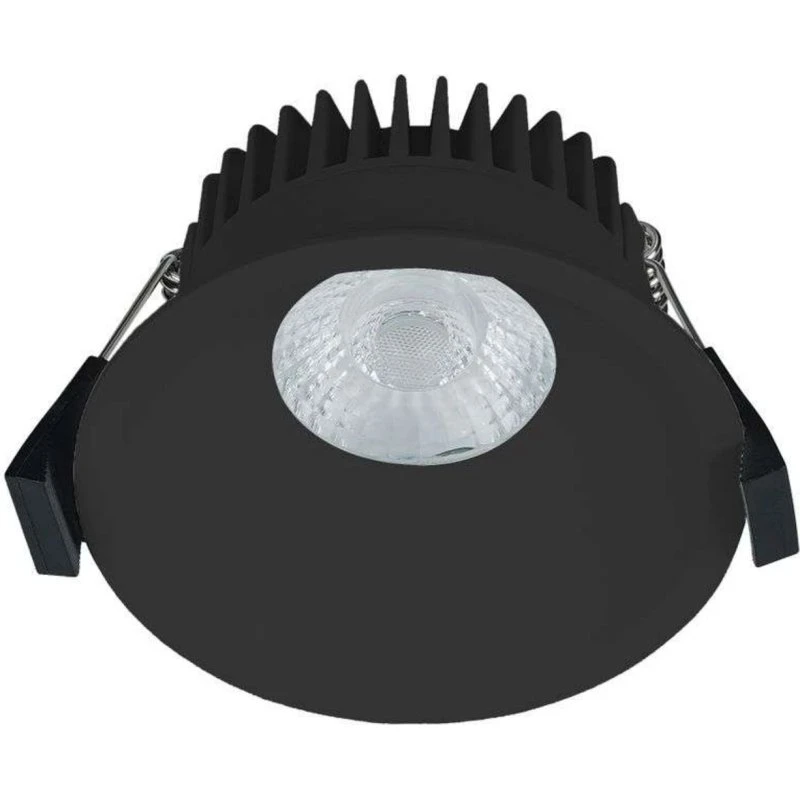 Nordlux Albric Downlight Zwart 8W 590lm 90mm IP44 RA90 Dimbaar